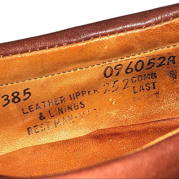 Vtg Stuart McGuire Woven Leather Lace Derby Shoes